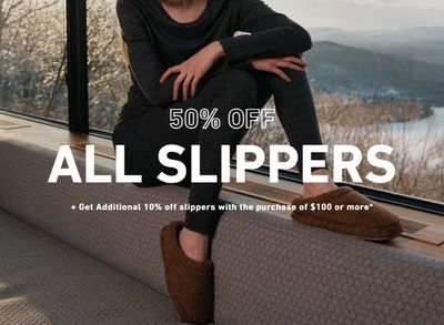 Clothing, Shoes & Accessories offers in Thetford Mines | 50% Off All Slippers in Pajar | 2024-03-01 - 2024-03-30
