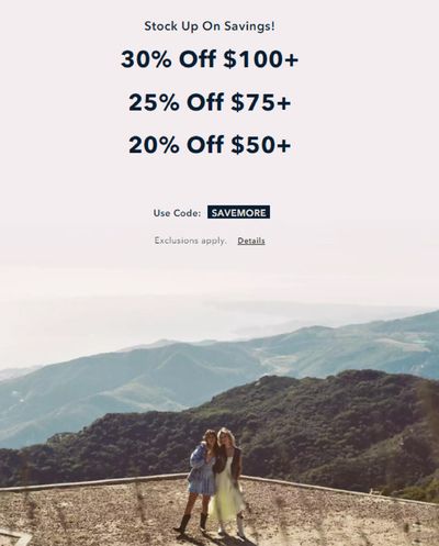 Clothing, Shoes & Accessories offers in Moncton | Special Offers in Aerie | 2024-03-04 - 2024-04-04