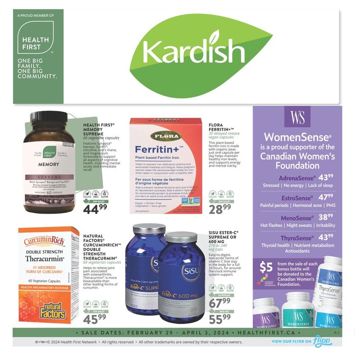 Kardish catalogue in Ottawa | Health First | 2024-03-11 - 2024-04-03