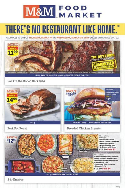 M&M Meat Shops catalogue in Airdrie | THERE'S NO RESTAURANT LIKE HOME. | 2024-03-14 - 2024-03-28