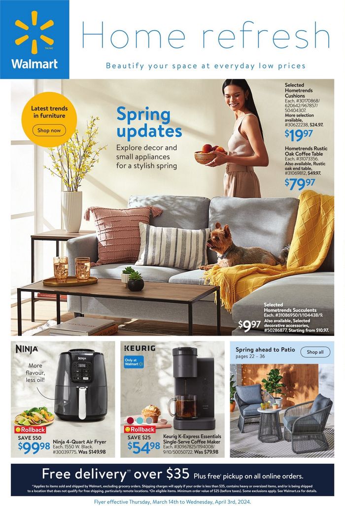 Walmart catalogue in Timmins | Home Refresh | 2024-03-14 - 2024-03-28
