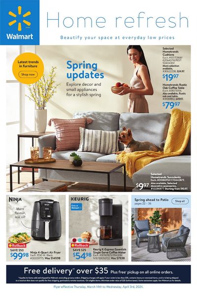 Walmart catalogue in Montreal | Home Refresh | 2024-03-14 - 2024-03-28
