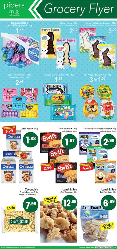 Pipers catalogue in St. John's | Grocery Flyer | 2024-03-15 - 2024-03-29
