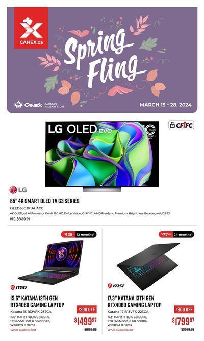 Electronics offers in Petawawa | Spring Fling in Canex | 2024-03-18 - 2024-03-28