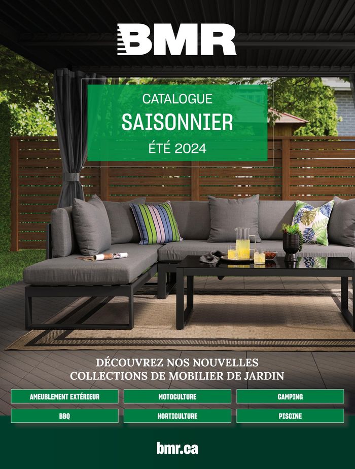 BMR catalogue in Baie-du-Febvre | Collection mobilier de jardin 2024 | 2024-03-19 - 2024-04-02