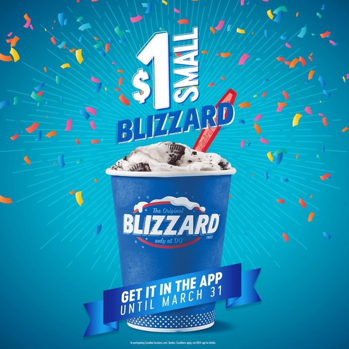 Dairy Queen catalogue in Vancouver | $1 Small Blizzard | 2024-03-19 - 2024-03-31