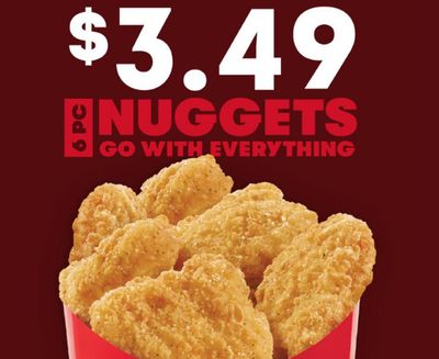 Restaurants offers in Markham | $3.49 Nuggets in Wendy's | 2024-03-20 - 2024-04-03