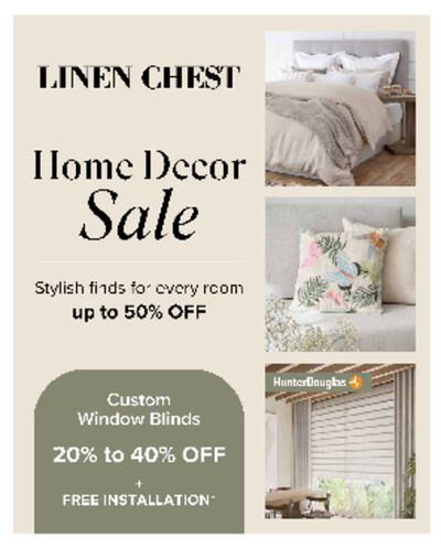 Home & Furniture offers | Linen Chest Flyer I Shop our Home Decor Sale in Linen Chest | 2024-03-21 - 2024-04-04