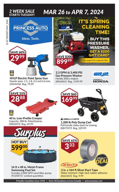 Garden & DIY offers in Charlottetown (Prince Edward Island) | National Sale in Princess Auto | 2024-03-26 - 2024-04-07