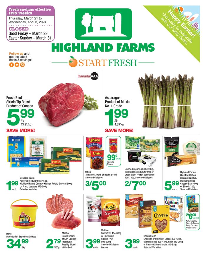 Highland Farms catalogue in Mississauga | Highland Farms flyer | 2024-03-21 - 2024-04-03