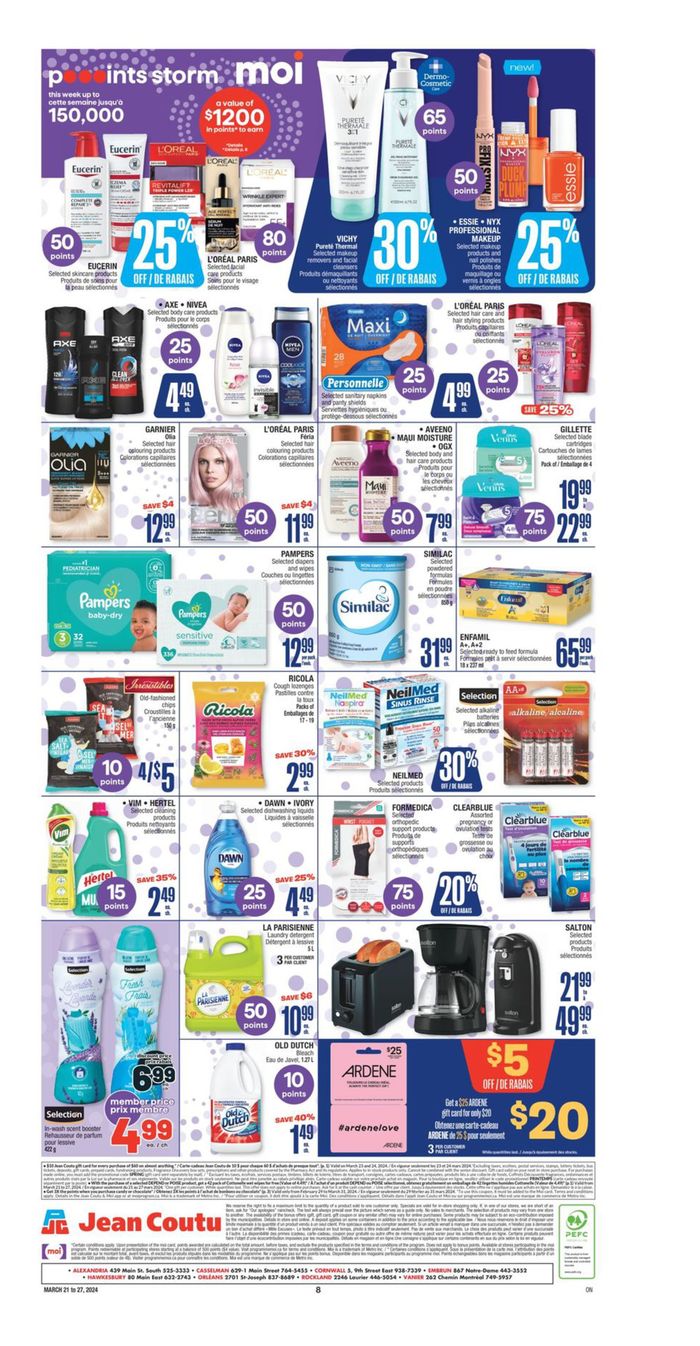Jean Coutu Montreal 9101, MauriceDuplessis Blvd. Flyers & Phone