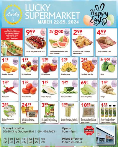 Lucky Supermarket catalogue in Winnipeg | Lucky Supermarket flyer | 2024-03-22 - 2024-04-05