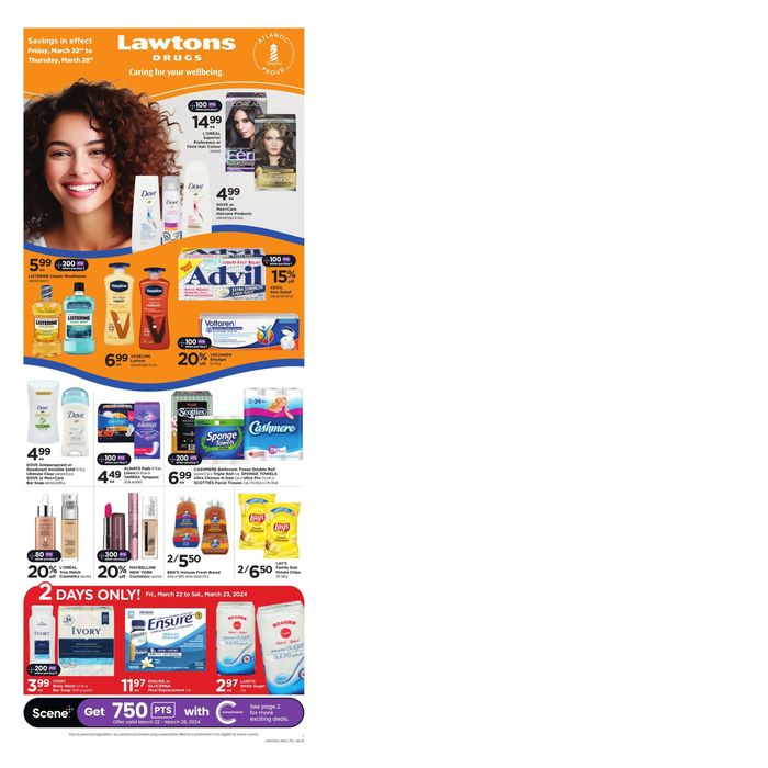 Lawtons Drugs catalogue in Saint John | Weekly Ad | 2024-03-22 - 2024-03-28