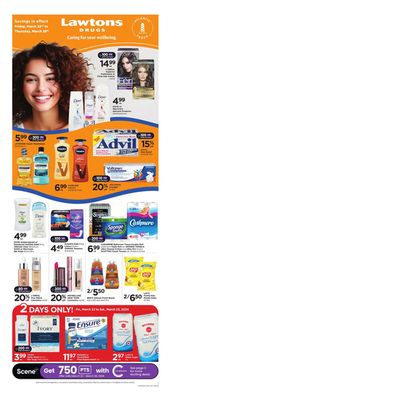 Pharmacy & Beauty offers in Windsor (Ontario) | Weekly Ad in Lawtons Drugs | 2024-03-22 - 2024-03-28
