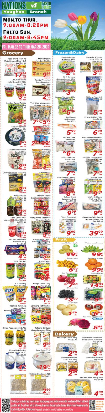 Nations Fresh Foods catalogue in Mississauga | Nations Fresh Foods Vaughan Branch | 2024-03-22 - 2024-04-05