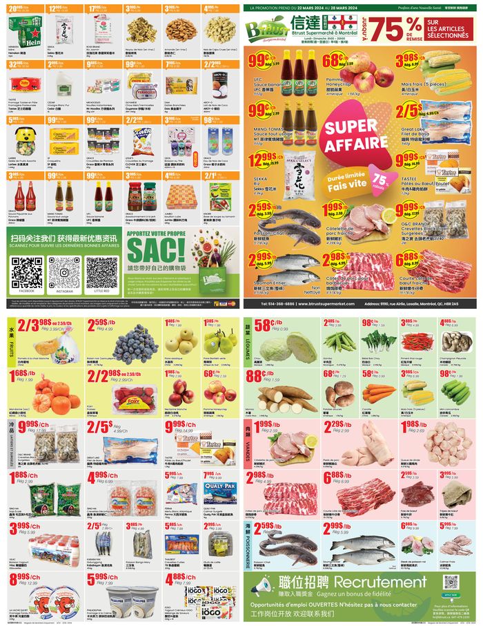 Btrust Supermarket catalogue in Mississauga | Btrust Supermarket flyer | 2024-03-22 - 2024-04-05