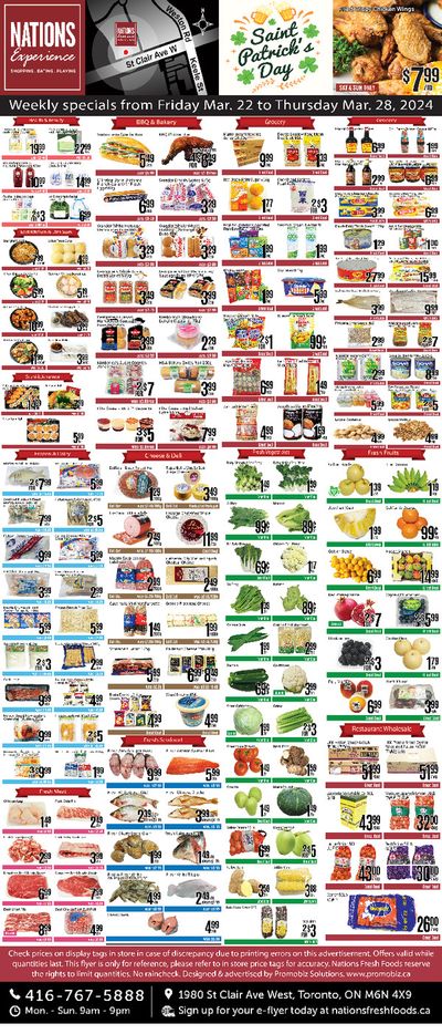 Nations Fresh Foods catalogue in Toronto | Weekly special Nations Fresh Foods | 2024-03-23 - 2024-04-06