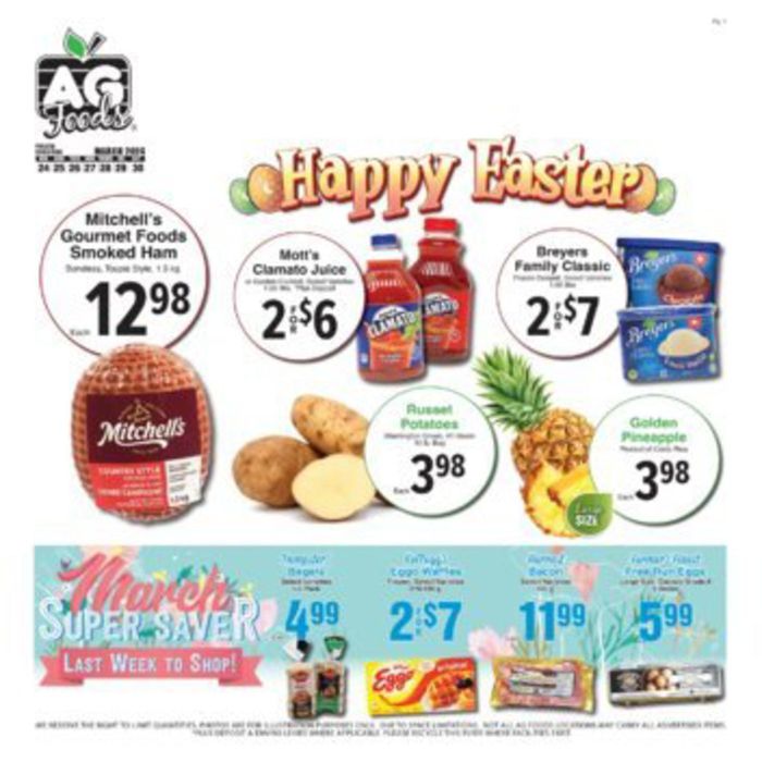 AG Foods catalogue in Okotoks | AG Foods weekly flyer | 2024-03-25 - 2024-04-08