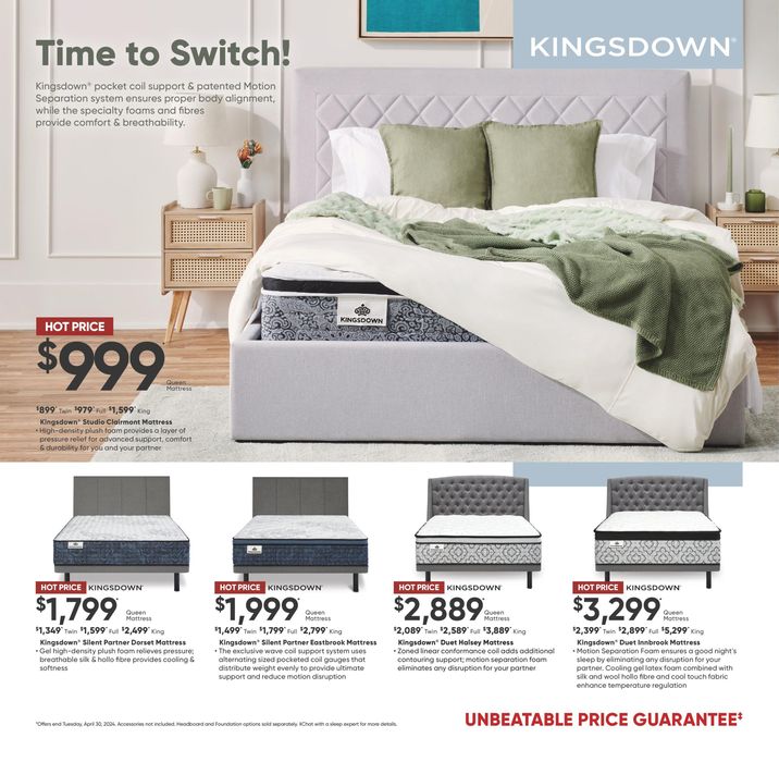 Sleep Country catalogue in Calgary | Time To Switch Event | 2024-03-25 - 2024-04-02