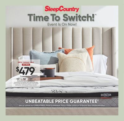Home & Furniture offers in London | Time To Switch Event in Sleep Country | 2024-03-25 - 2024-04-02