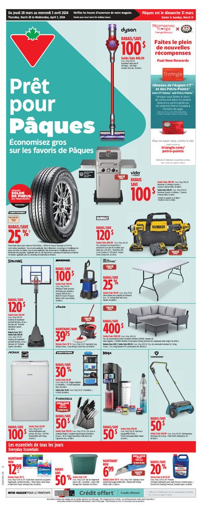Canadian Tire catalogue in Sherbrooke QC | Canadian Tire weekly flyer | 2024-03-28 - 2024-04-03