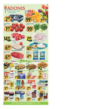 Marché Adonis catalogue in Mississauga | Adonis Mediterranean Market | 2024-03-28 - 2024-04-03