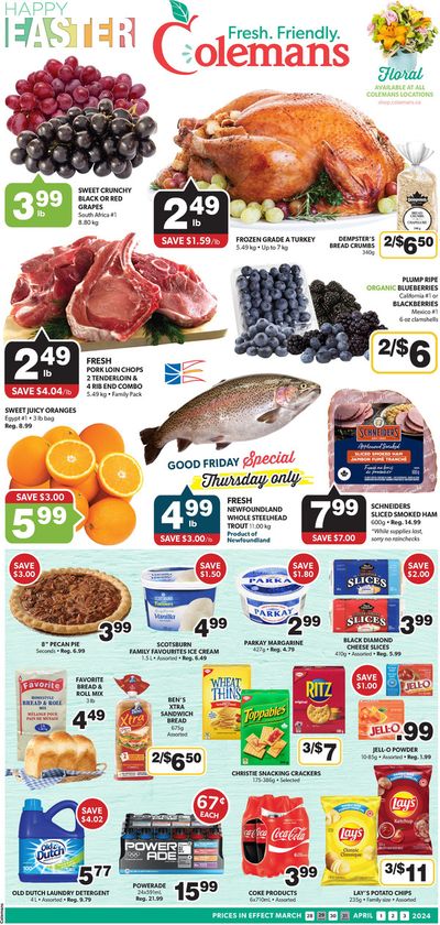 Coleman's catalogue in Stephenville | Coleman's flyer | 2024-03-28 - 2024-04-03