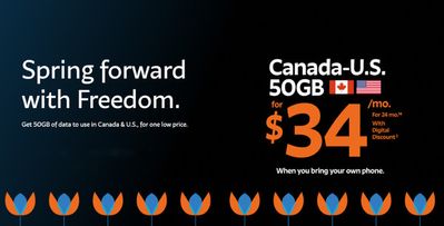 Electronics offers in Calgary | Spring forward with Freedom in Freedom Mobile | 2024-03-26 - 2024-04-09