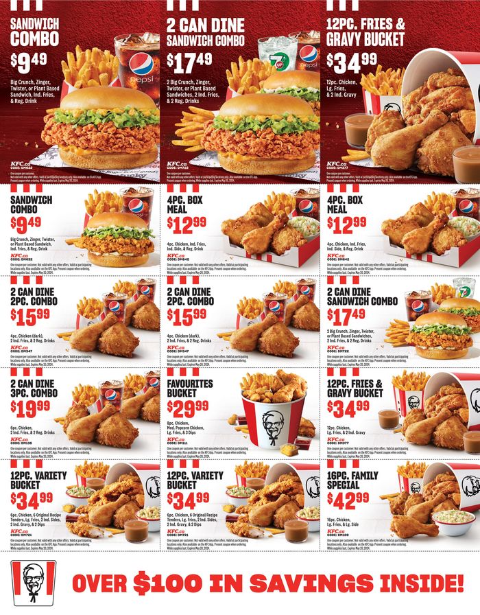 KFC catalogue in Calgary | New Crispy Menu | 2024-03-26 - 2024-05-12