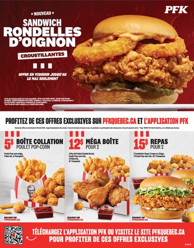 Restaurants offers in Saint-Hyacinthe | New Crispy Menu in KFC | 2024-03-26 - 2024-05-12
