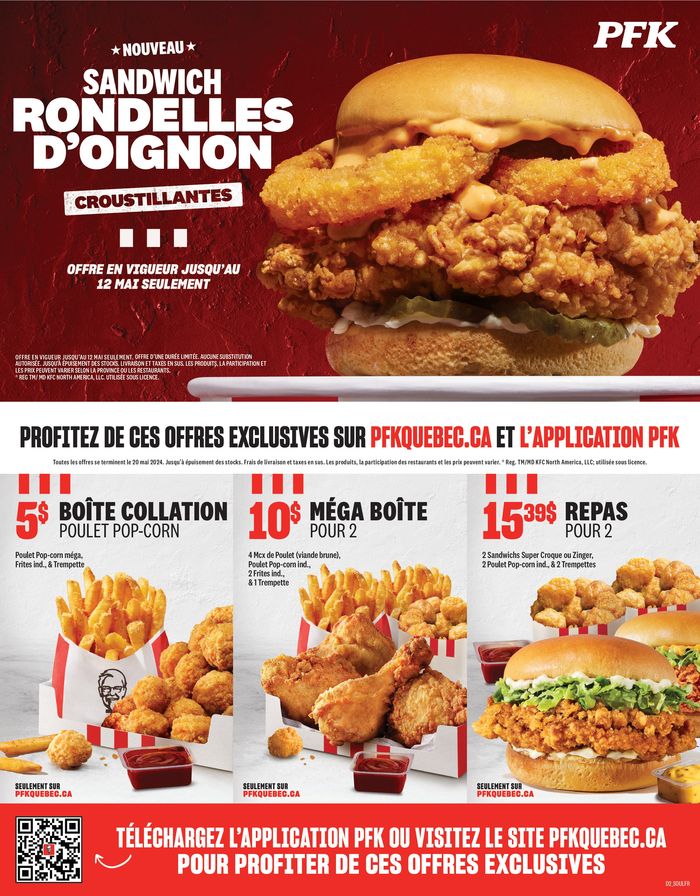 KFC catalogue in Gatineau | New Crispy Menu | 2024-03-26 - 2024-05-12