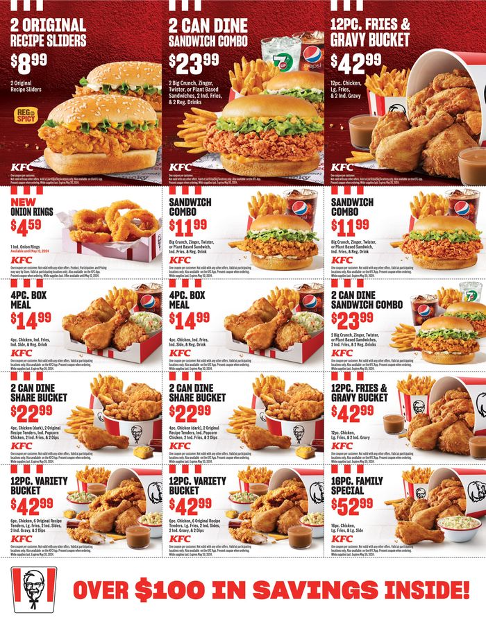 KFC catalogue | New Crispy Menu | 2024-03-26 - 2024-05-12