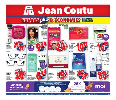 Jean Coutu catalogue in Sherbrooke QC | More Savings Flyer | 2024-03-28 - 2024-04-03
