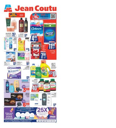 Pharmacy & Beauty offers in Bathurst | Weekly Flyer in Jean Coutu | 2024-03-28 - 2024-04-03