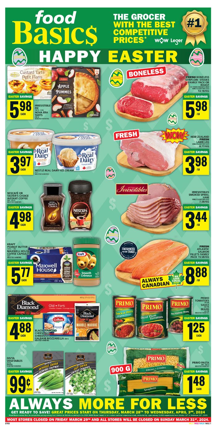 Food Basics catalogue in Kitchener | Food Basics weekly flyer | 2024-03-28 - 2024-04-03
