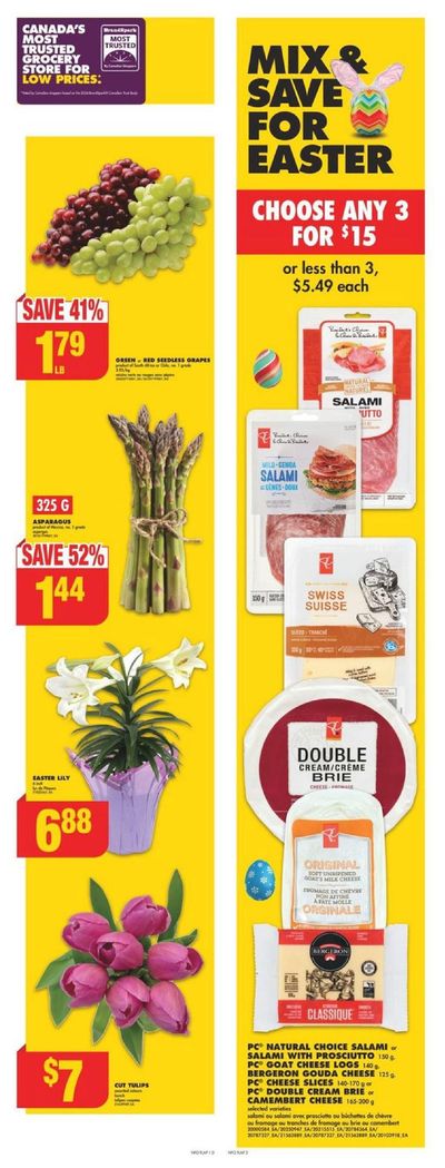 Grocery offers in Barrie | No Frills Weekly ad in No Frills | 2024-03-28 - 2024-04-03