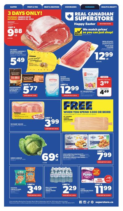 Real Canadian Superstore catalogue in Edmonton | Weekly Flyer | 2024-03-28 - 2024-04-03