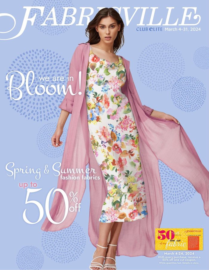 Fabricville catalogue in Val-d'Or | Spring & Summer Fashion Fabrics | 2024-03-27 - 2024-03-31