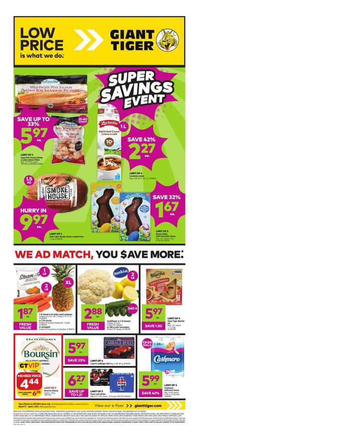 Giant Tiger catalogue in Bradford West Gwillimbury | Weekly Flyer | 2024-03-27 - 2024-04-02