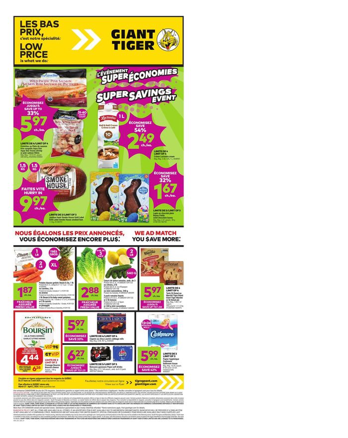 Giant Tiger catalogue in Gatineau | Weekly Flyer | 2024-03-27 - 2024-04-02
