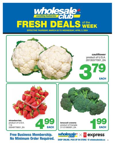 Wholesale Club catalogue in Mississauga | Wholesale Club Weekly ad | 2024-03-28 - 2024-04-03