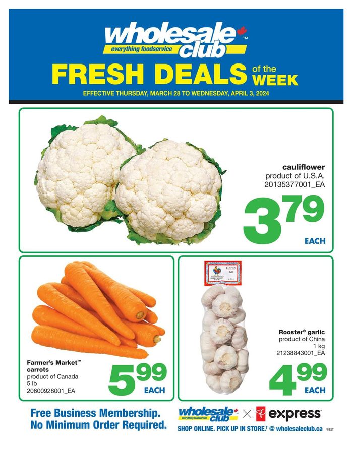 Wholesale Club catalogue in Barrie | Wholesale Club Weekly ad | 2024-03-28 - 2024-04-03