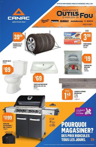 Canac catalogue in Sherbrooke QC | Canac weekly flyer | 2024-03-28 - 2024-04-03