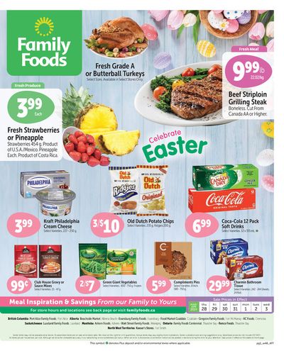 Grocery offers in Fort McMurray | Family Foods weekly flyer in Family Foods | 2024-03-28 - 2024-04-11