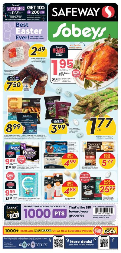 Grocery offers in Miramichi | Sobeys Weekly ad in Sobeys | 2024-03-28 - 2024-04-03