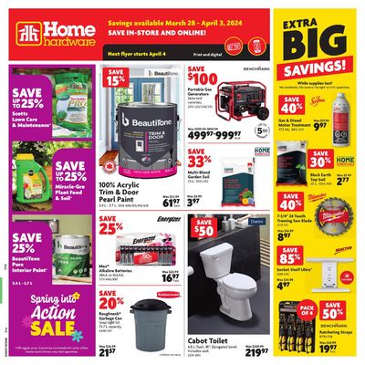Home Hardware catalogue in Laval | Home Hardware weekly flyer | 2024-03-28 - 2024-04-03