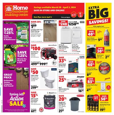 Home Hardware catalogue in Charlottetown (Prince Edward Island) | Home Hardware weekly flyer | 2024-03-28 - 2024-04-03
