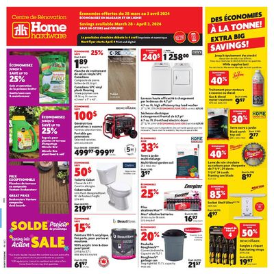 Home Hardware catalogue in Saint-Lazare | Home Hardware weekly flyer | 2024-03-28 - 2024-04-03