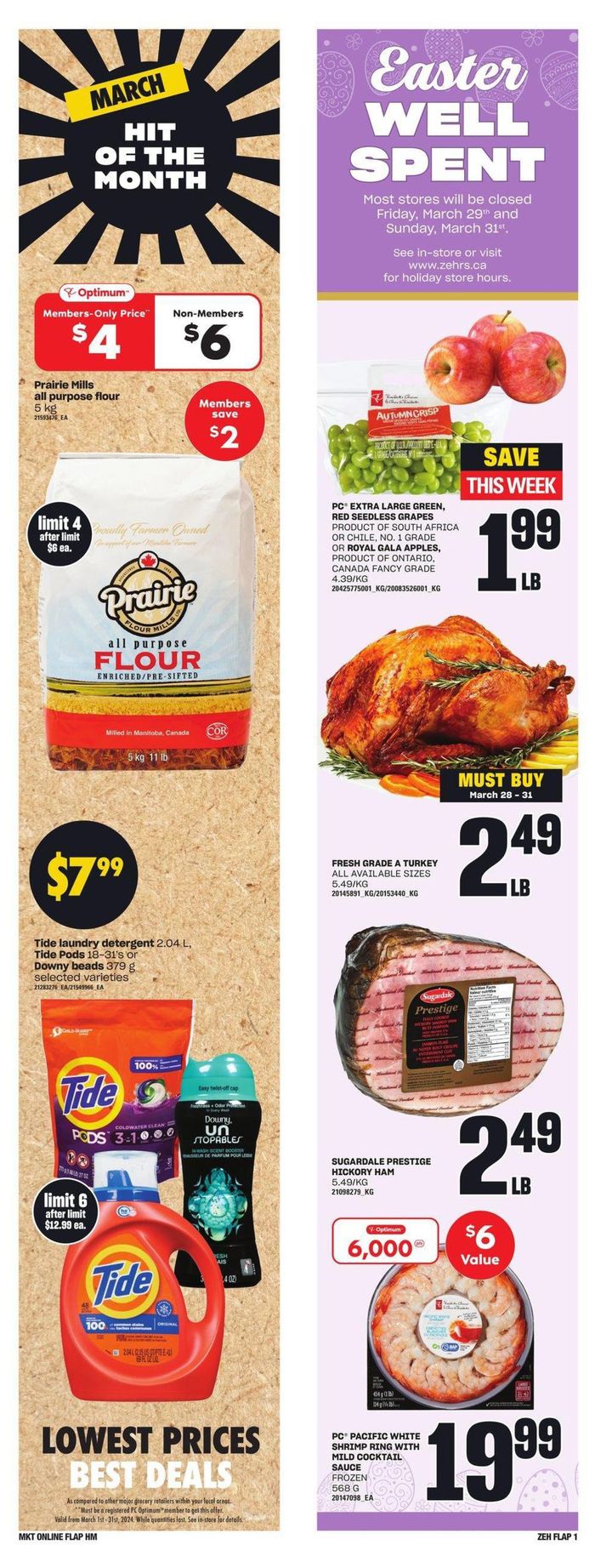 Zehrs Markets catalogue in St. Catharines | Zehrs Markets weeky flyer | 2024-03-28 - 2024-04-03