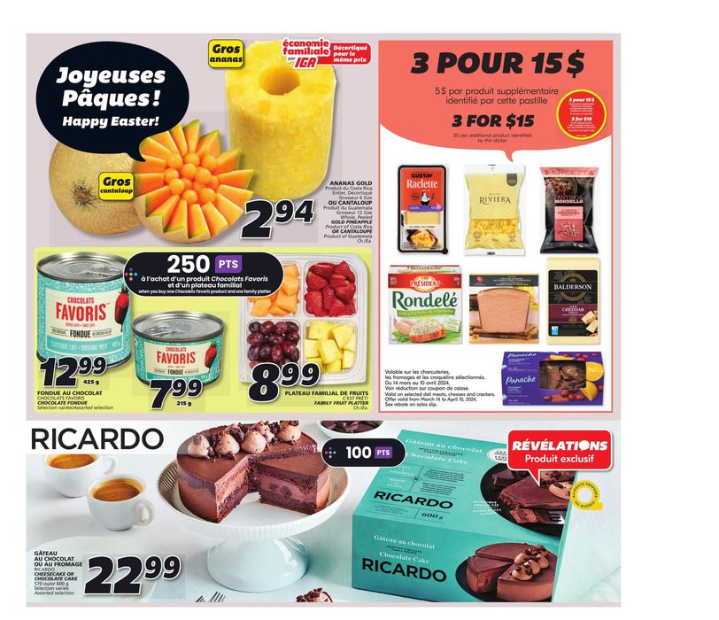 IGA Extra catalogue in Val-d'Or | IGA Extra weekly flyer | 2024-03-28 - 2024-04-03